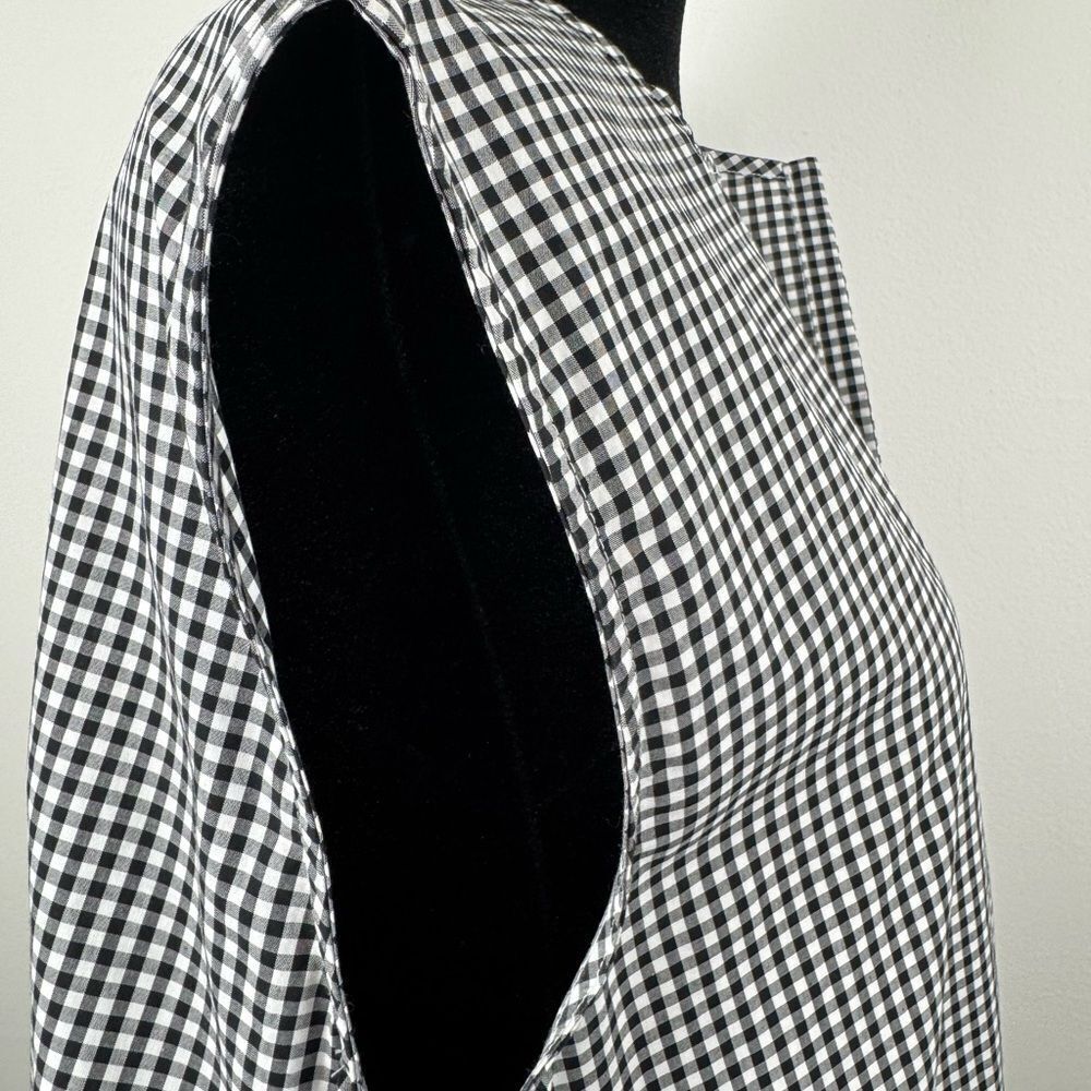 Pixie City to Sea Black and White Gingham Milton Dress Medium Women’s - Picture 7 of 11